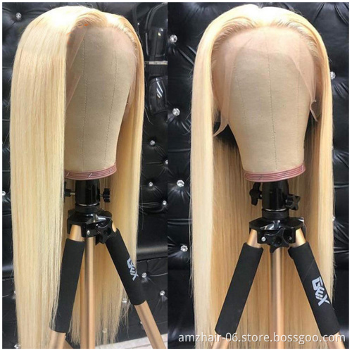 HD Full 613 Blonde Human Hair Lace Wig Colored Lace Front Wig Raw Indian 100% Virgin Human Hair Lace Closure Wig For Black Women